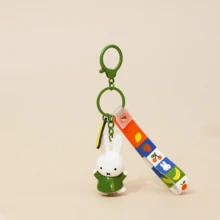 米菲经典钥匙扣——标志性的荷兰兔子吊饰！简约设计与日常实用性的完美结合，非常适合挂钥匙、包包配饰或收藏品。随处散发怀旧气息！ - 綠色 - 查看 4