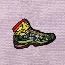 Hiked It Liked It Hiking Boot Sun Mountain River Stream Hippie Punk Rock Cool Anime Cartoon Outdoor Cycling Adventure Sticker Sewn Patch Personalized DIY Clothing Accessory Embroidery Sewing Iron-On Patch Applique Badge Emblem Clothing Decoration Patch Sticker Bag Accessory Hole Fixer Embroidered Patch - Multicolor - View 6