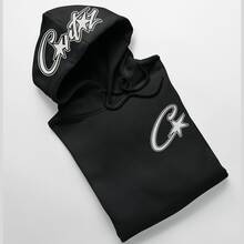 CorteizZ Pink Sweatshirt Island Rules The World Alcatraz CRTZ Streetwear Cotton Adult And Children - 黑色 - 查看 2