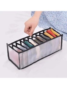 مجموعة 3 قطع صندوق حفظ الملابس الداخلية. صندوق تخزين قماشي قابل للطي متعدد الوظائف. صندوق تخزين بتقسيمات 6/7/11 متعددة الأحجام قابل للطي، صندوق تخزين للجوارب والملابس الداخلية، صندوق تخزين، سلة حائط، لوازم تخزين منزلية توفر المساحة، ديكور صندوق، ديكور المهرجان/الغرفة/المنزل/غرفة النوم، لوازم تخزين منزلية، اكسسوارات غرفة النوم، تخزين