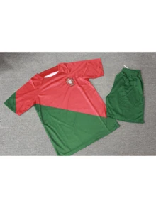 [ Blokecore Style ] Customized Retro Match Suit Sports Football Set, Customized Numbers Logo, Name, Group Customization, Fan Customization, Fashionable Portuguese Style Customized Match Training Uniforms - Red - View 2