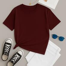 Father's Day Kit With 2 100% Cotton T-Shirts Like Father Like Daughter - 勃根地 - 查看 2