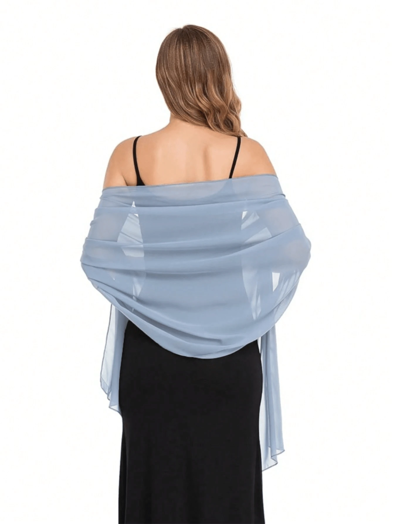 Chal/Mantón de gasa, adecuado para novias, bodas, vestidos de gala y ocasiones especiales