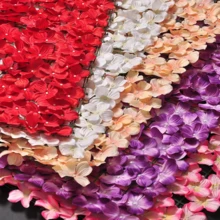 1pc Artificial Hedge Flower Trellis Outdoor Expanding Garden Fence Privacy Screening ,Artificial Ivy Fence Screening, Artificial Flower Fence Trellis Fence Panels Garden Wall Privacy Fence Adornment For Wedding Yard ,Christmas - Purple - View 7