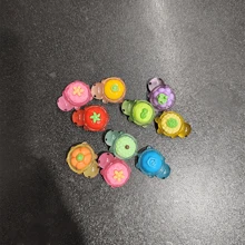 1set/10pcs/20pcs/30pcs/50pcs/100pcs 3D Resin DIY Jewelry Accessories Cartoon Fruit Turtle, Creative Hair Accessories, Keychain, Car Decor