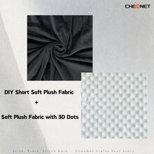 CHEONET 1片/2片/4片装超柔软弹力预裁毛绒面料 | 50x160厘米/19.7x62英寸,纯色,适用于DIY缝纫、工艺品、服装、家纺、拼布,仅限手洗 - 彩色 - 查看 49