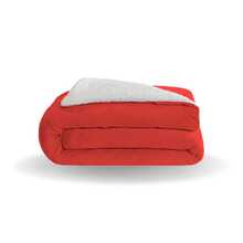 DOUBLE SIDED WARM SINGLE SHERPA BLANKET SPECIAL LARGE SIZE - 紅色 - 查看 2
