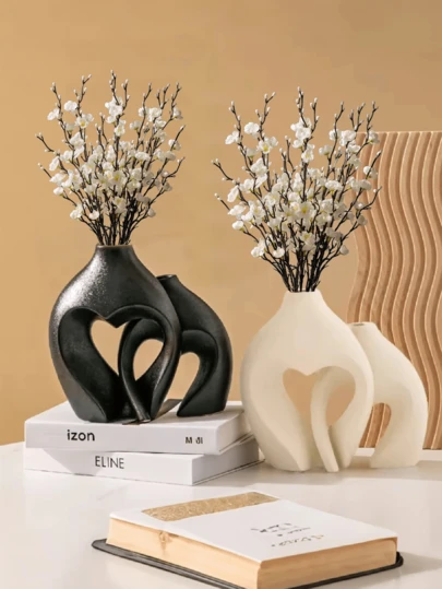 2件套波西米亚风格花瓶套装，适用于各种场景装饰和摄影装饰，也可用于礼品赠送、生日庆祝、毕业纪念、家居装饰、房间装饰、花艺用品、情人节装饰和婚礼装饰。