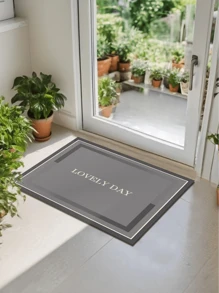 1 pezzo Tappetino da cucina in gel di silice di lusso stile fashion, motivo a righe su sfondo grigio, tappeto da cucina imbottito anti-fatica, assorbente, ad asciugatura rapida e antiscivolo, adatto per cucina, bagno, ingresso, lavanderia e altre aree