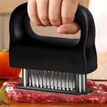 48-Needle Stainless Steel Meat Tenderizer, Kitchen Tool For Tenderizing Beef Steak