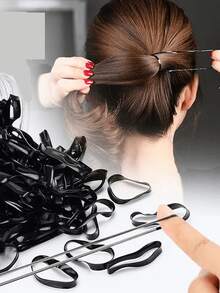 1000件女士美发工具套装！这款惊艳的美发刷内置编织器和一套方便的橡皮筋。双面锯齿梳能有效梳理凌乱的长发，即使在淋浴后在浴室里也能展现迷人魅力。 - 彩色 - 查看 3