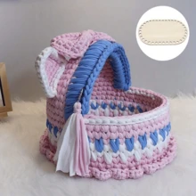 3pcs Oval Wooden Crochet Basket Bottoms, Suitable For DIY Weaving, Crochet Crafts And Home Decor