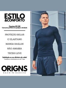 ORIGNS Thermal Shirt Second Skin Long Sleeve Blouse UV Protection Compression - Grey - View 2