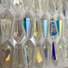 5个/包 14*38mm 单孔锥形悬挂配件,适用于DIY窗帘、窗饰、照明、烛台、阳光捕捉器 - 14*38mm中南柱(5顆) - 查看 18