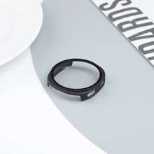 磁性尼龙表带 + PC 外壳适用于三星 Galaxy Watch 8/8 Classic 40 毫米 44 毫米表带，男女款，无缝隙弹力面料尼龙表带腕带适用于三星 Watch 8 Classic/8 智能手表配件 - 黑色 - 查看 10