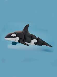 3D Printed Orca Model Ornament, Realistic Marine Life Model For Display, Halloween Gift - Multicolor - View 4