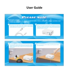 YG300 USB Mini Projector Portable Home Projector-Using A Travel Charger With A Power Of 30W Or More Can Yield A Better Picture Quality - Multicolor - View 11