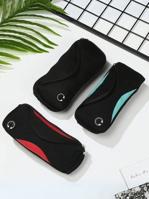 Bolsa Pochete Unissex Esportiva Pochete Fitness corrida Academia Saída De Fone Tamanho Grande Por Dentro