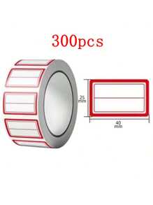 100pcs/Roll Or 200pcs/2Rolls Self-Adhesive Labels, Sticky Notes, Organization Labels, Waterproof Stickers, Hand-Written Name Tags