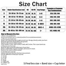 Women's Inbarely Plus Balconette Bra - Lightly Padded Underwire Sexy Tshirt Demi Bras Supportive - 黑色 - 查看 7