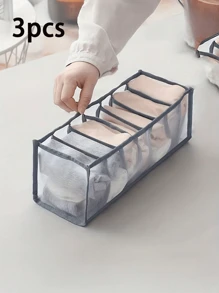 1/3pcs Clothing Storage Organizer, Cabinet Drawer Divider, Bedroom Drawer Storage Box, Wardrobe Organizer, Foldable Drawer Organizer, Underwear Drawer Divider For Bras, Panties, Socks And Clothes