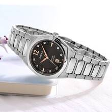 DOXA Women's Swiss Quartz Stainless Steel Three-Hand Watch Stainless Steel Case/Crystal Glass Mirror D191SGY