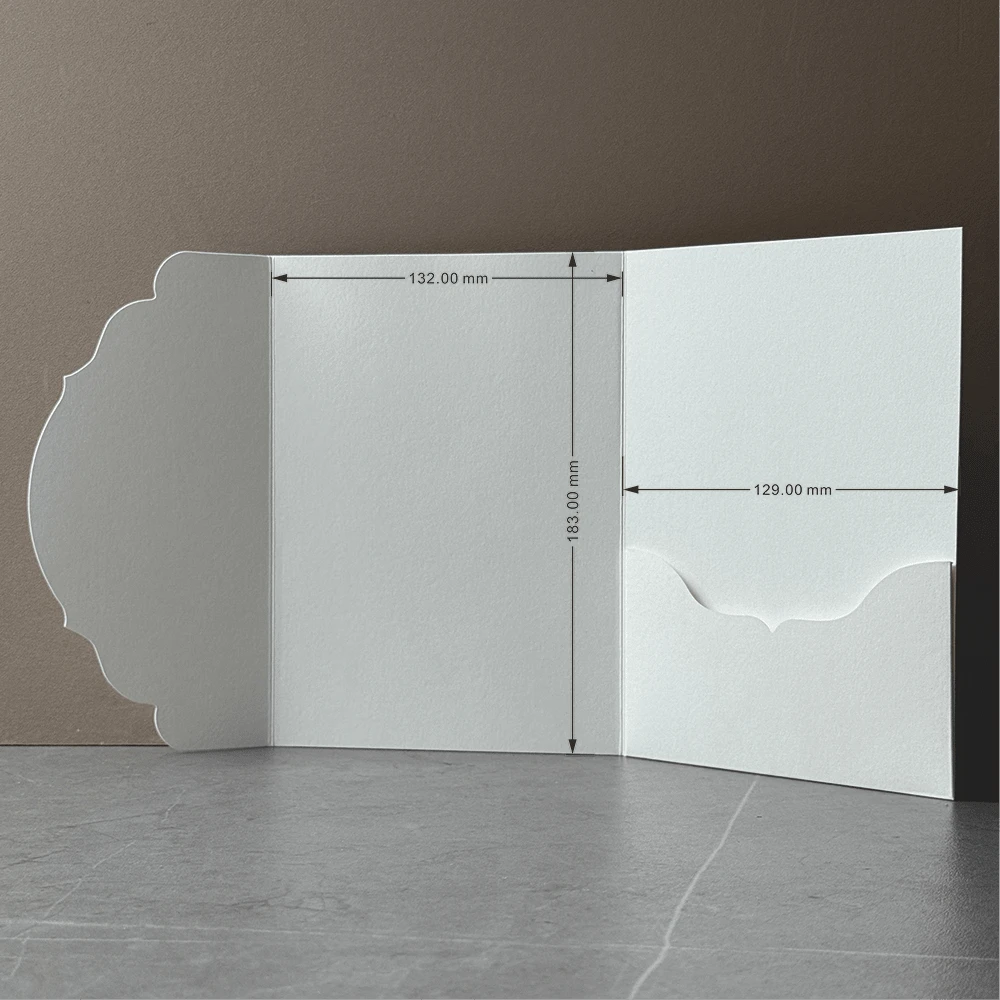 10/20/25pcs Set Tri-Fold Pocket Wedding Invitation Envelopes, Simple Invitation Envelopes For Engagement, Christening, DIY Invitations, 5*7 Inch Invitations, Pocket Invitations, Customized Invitations, New Design Covers. Christmas Cards - Multicolor - View 11