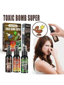 1个新款万圣节放屁喷雾，怪味恶作剧喷雾，街头聚会、活动派对搞笑礼物，臭气熏天（摇晃后气味更浓） - 彩色 - 查看 4