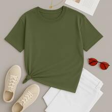 Father's Day Kit With 2 100% Cotton T-Shirts Like Father Like Daughter - Army Green - View 2