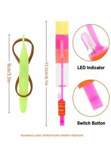 20 luces LED mágicas con forma de flecha individual que brillan. Un regalo de fiesta interesante. Lanzador de tirachinas elástico, hélice giratoria de helicóptero elástico, regalo de fiesta divertido, tirachinas, luces sensoriales, regalo de cumpleaños, regalo de Navidad, regalo de vacaciones.