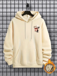Áo hoodie nam Krometka Thu/Đông cá nhân hóa màu mơ | Phong cách cổng Torii chiến binh Nhật Bản - Màu be - Xem 7