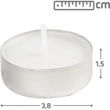 Bougies chauffe-plat - Blanc - Voir 2