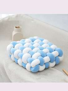 1PC Woven Cushion, Handmade Woven Square Sofa Throw Pillow, Sofa Cushion, Chair Cushion, Floor Cushion, Backrest Pillow, Lumbar Pillow, Suitable For Room Pillows And Cushions, Can Be Placed As Decorative Throw Pillows In The Study, Bedroom And Living Room Seat Cushion Chair Pillow Office Chair Gaming Chair