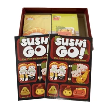 Juego de mesa Sushi Go para reuniones familiares, juego de cartas divertido Sushi Go Party, baraja de juegos de cartas