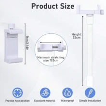 قاعدة سيليكون قابلة للتشكيل لتثبيت كاميرا مراقبة الطفل على السرير، قابلة للدوران 360 درجة، حامل هاتف مرن قابل للتعديل، مناسب لكاميرات المنزل وكاميرات مراقبة الأطفال