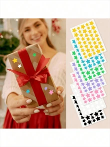 1400/560/280/40 pezzi Adesivi a forma di stella, adesivi decorativi per Ognissanti e Natale, adesivi a stella colorati, adatti per decorazioni per feste, decorazioni per foto di vacanze, decorazioni per il viso (solo per decorazione, non per il trucco) 1200/480/240, trucco, economico, decorazione per la stanza, vanità, viaggio, camera da letto, accessori per il trucco, economico, regalo di Natale, trucco, strumenti per il trucco, merci economiche, regalo, regalo per le donne, regalo di Natale - Multicolore - Visualizzare 8