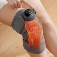 三合一加热膝盖按摩器，加热振动按摩器，便携式收音机按摩加热垫，肘肩支撑袋，振动和加热模式 - 彩色 - 查看 1