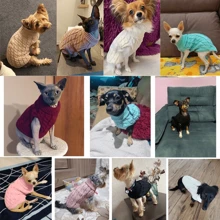 Puppy Dog Sweaters For Small Medium Dogs Cats Clothes Winter Warm Pet Turtleneck Chihuahua Vest Soft Yorkie Coat Teddy Jacket