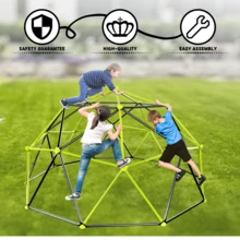 XCF006I Ten Sided Climbing Frame For Outdoor Playground For Age 3+ Climber With Colorful Climbing Stones 10ft - Default - View 5