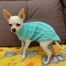Puppy Dog Sweaters For Small Medium Dogs Cats Clothes Winter Warm Pet Turtleneck Chihuahua Vest Soft Yorkie Coat Teddy Jacket