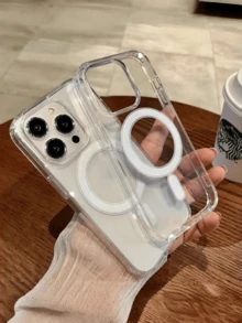 豪华磁吸充电壳适用于 17 16 15 14 13 12 11 Pro Plus Max Air XSmax XR X/Xs 7/8 Plus 7/8 超透明亚克力超薄外壳