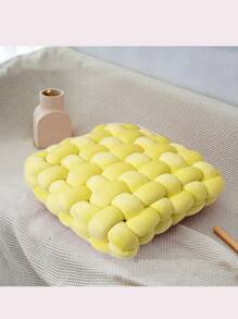 1PC Woven Cushion, Handmade Woven Square Sofa Throw Pillow, Sofa Cushion, Chair Cushion, Floor Cushion, Backrest Pillow, Lumbar Pillow, Suitable For Room Pillows And Cushions, Can Be Placed As Decorative Throw Pillows In The Study, Bedroom And Living Room Seat Cushion Chair Pillow Office Chair Gaming Chair