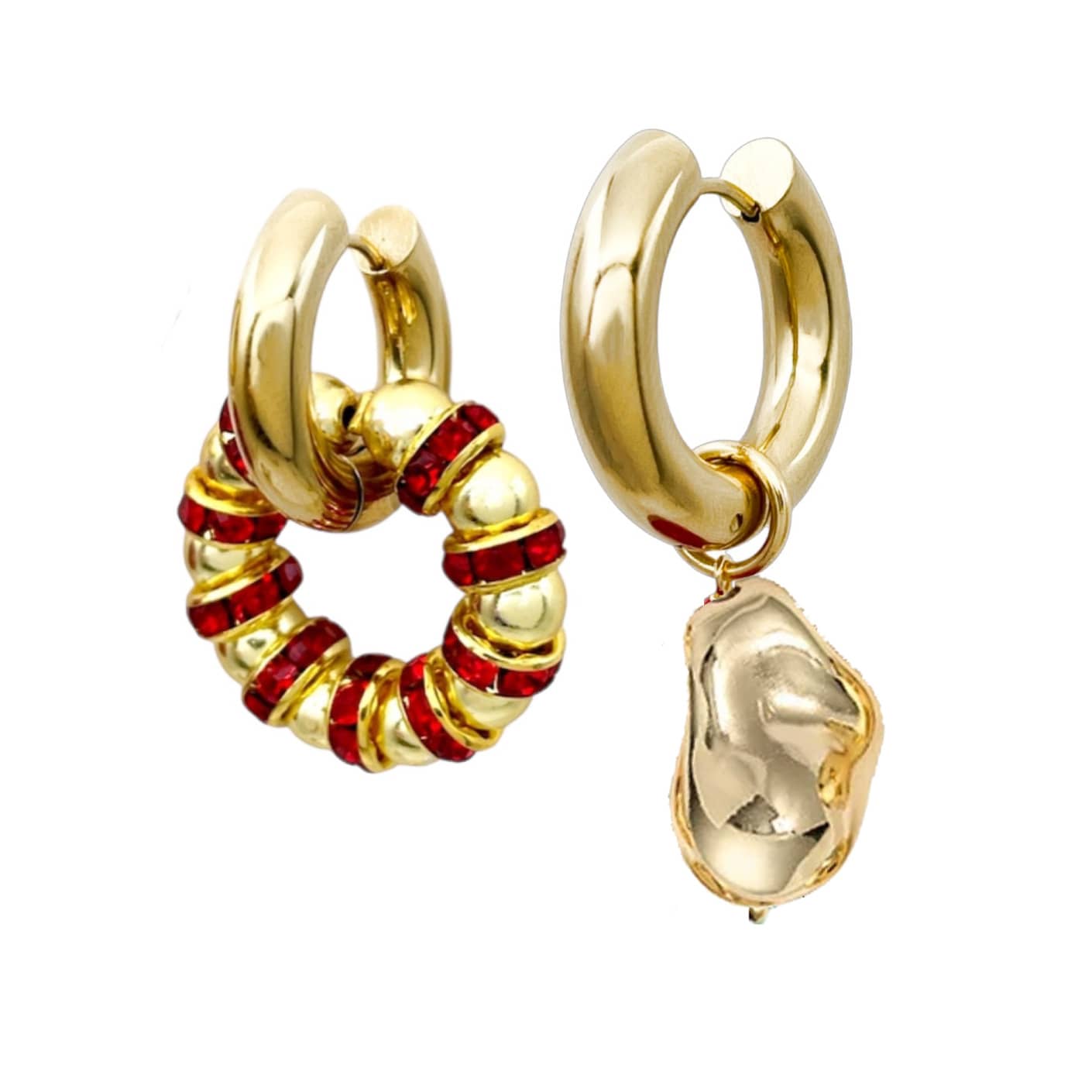 金线玻璃珍珠波西米亚海滩波西米亚颈链耳环女士女孩夏季时尚珠宝链式水晶钻石密镶空间吊坠金串珠吊坠耳环