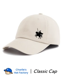 1 buc Șapcă de baseball cu imprimeu de cavaler, clasică, casual, elegantă, vintage, bandă anti-transpirație moale, mărime reglabilă, protecție solară ușoară, pălărie vintage versatilă pentru tătic, potrivită pentru sporturi în aer liber, purtare zilnică, petrecere, vacanță, cadou perfect pentru familie și prieteni