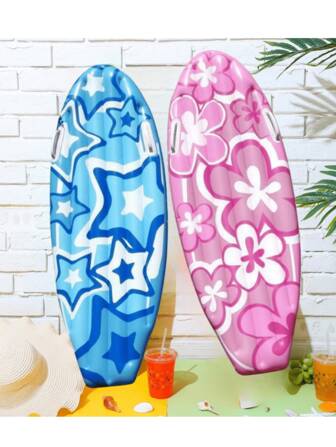 1/ 2 Pcs Inflatable Surf Body Board With Handles 43 X 15.7 Inch Body Board For Slip Slide Summer Swimming Bodyboard For Beach Swim Floating Surfboard Learning Surfing