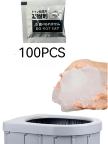 车用及防灾折叠式便携式马桶 | 无味固化凝胶，零异味露营 | 黄金周及赏樱三秒私密庇护所 - 彩色 - 查看 19