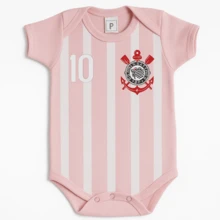 Timão Themed Monthiversary Baby Bodysuit Super Comfortable Premium Line - 粉紅色緊身衣 - 查看 3