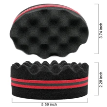 Magic Twist Hair Sponge, Barber Hair Brush Sponge, Styling Tool For Afro Curl, Coils, Dreadlocks - Multicolor - View 4