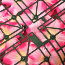 1pc Artificial Hedge Flower Trellis Outdoor Expanding Garden Fence Privacy Screening ,Artificial Ivy Fence Screening, Artificial Flower Fence Trellis Fence Panels Garden Wall Privacy Fence Adornment For Wedding Yard ,Christmas - Purple - View 5