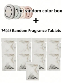 2/5/10/15 pièces Tablettes de parfum désodorisant de longue durée avec 1 étui supplémentaire - Tablettes de parfum désodorisant unicolore, convient pour la maison, la voiture, les bagages, la salle de bain, la chambre, la penderie et les toilettes